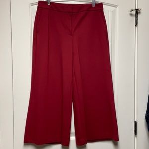 Wide legged wine colored pants